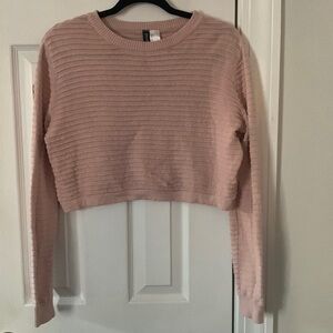 DIVIDED Light Pink Crop Top Size M #119
